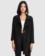 Rowan Oversized Wool Blend Jacket – Black by Aurelia Sun