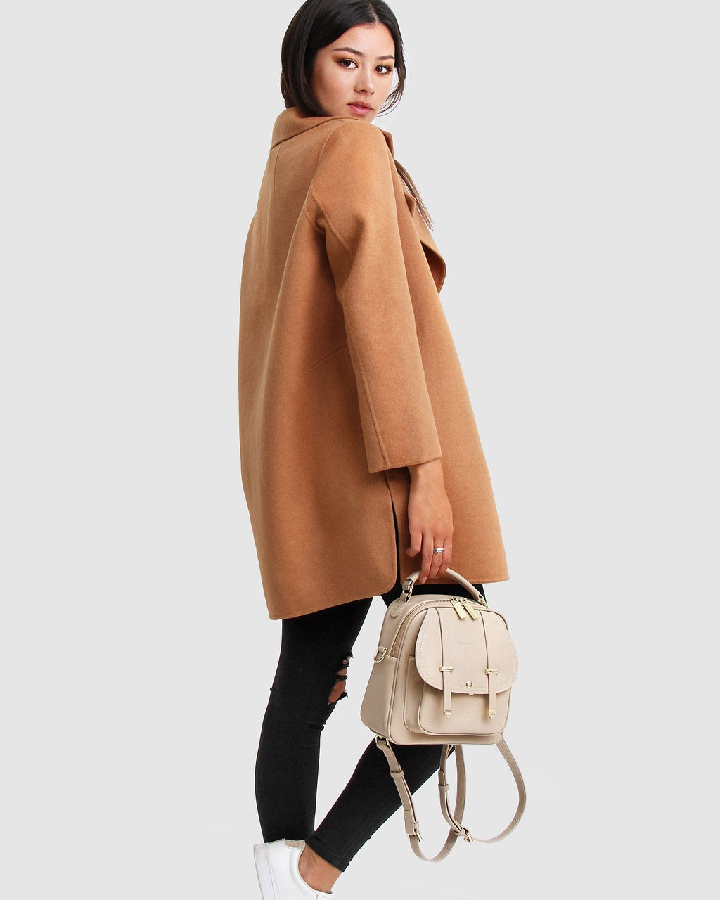 Rowan Oversized Wool Blend Jacket – Camel by Aurelia Sun