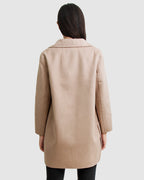 Rowan Oversized Wool Blend Jacket – Sand by Aurelia Sun