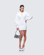Alice Bishop Sleeve Corset Mini Dress by Aurelia Sun