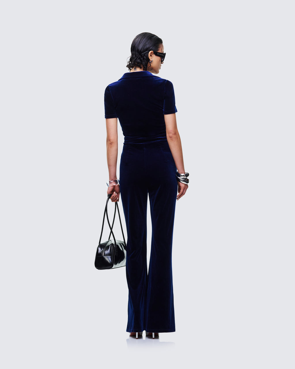 Joanna Collared Flared Jumpsuit by Aurelia Sun