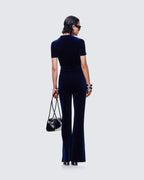 Joanna Collared Flared Jumpsuit by Aurelia Sun