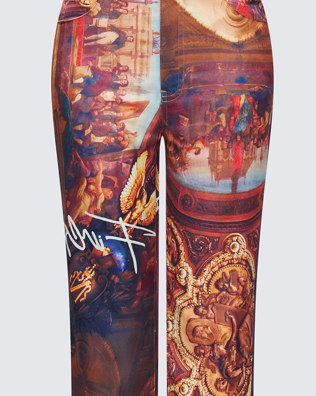 Fredi Renaissance Print Trousers by Aurelia Sun