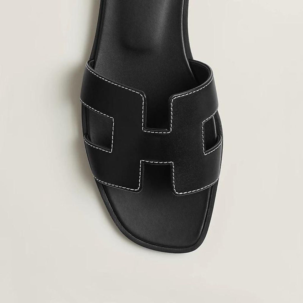 Cut-Out Strap Flat Sandals