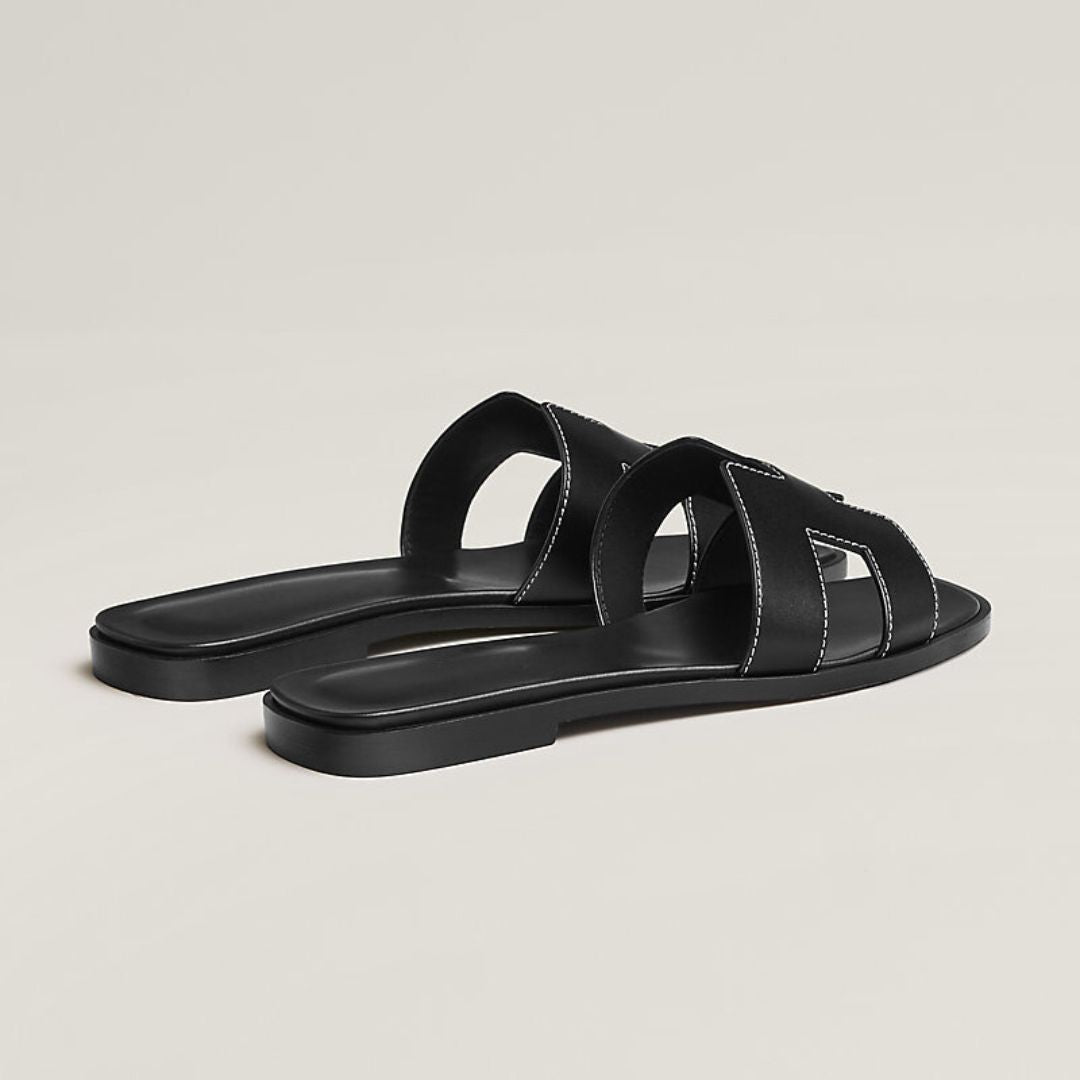Cut-Out Strap Flat Sandals