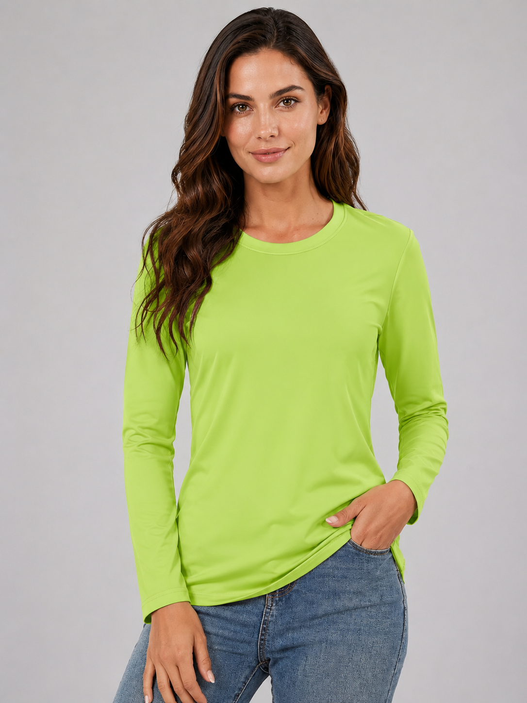 Aurelia Sun Active Sun Tee – Fluorescent Green, AU 8