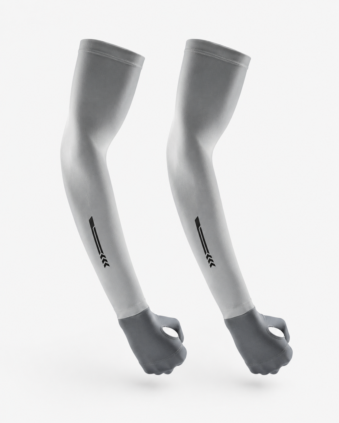 Aurelia Sun Active Cooling Arm Sleeves – Grey, Standard Fit