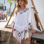 Fringe Crochet Beach Tunic