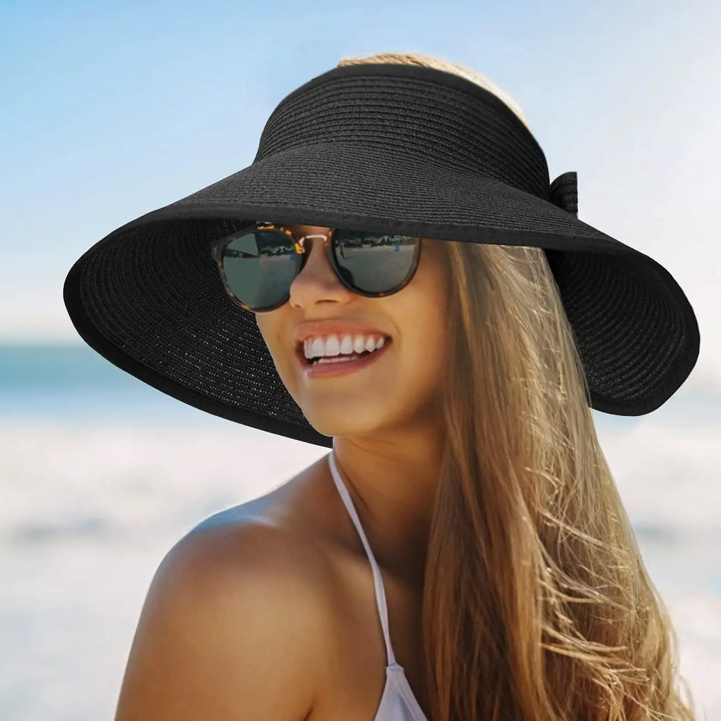 Riviera Oversized Straw Visor