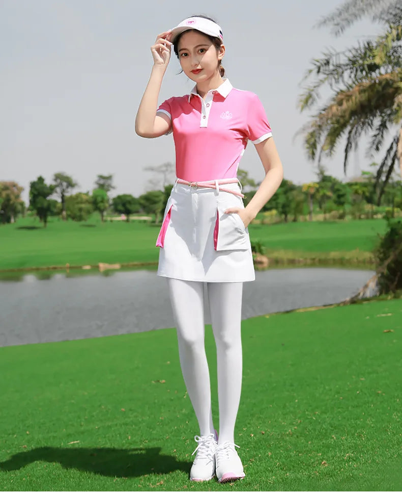 PGM 10 Color High Elasticity Socks Women Golf Clothes Sunscreen ice silk Female Leggings Pants Tennis/Badminton Outdoor Stocking