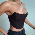 Structured Off-Shoulder Corset Top