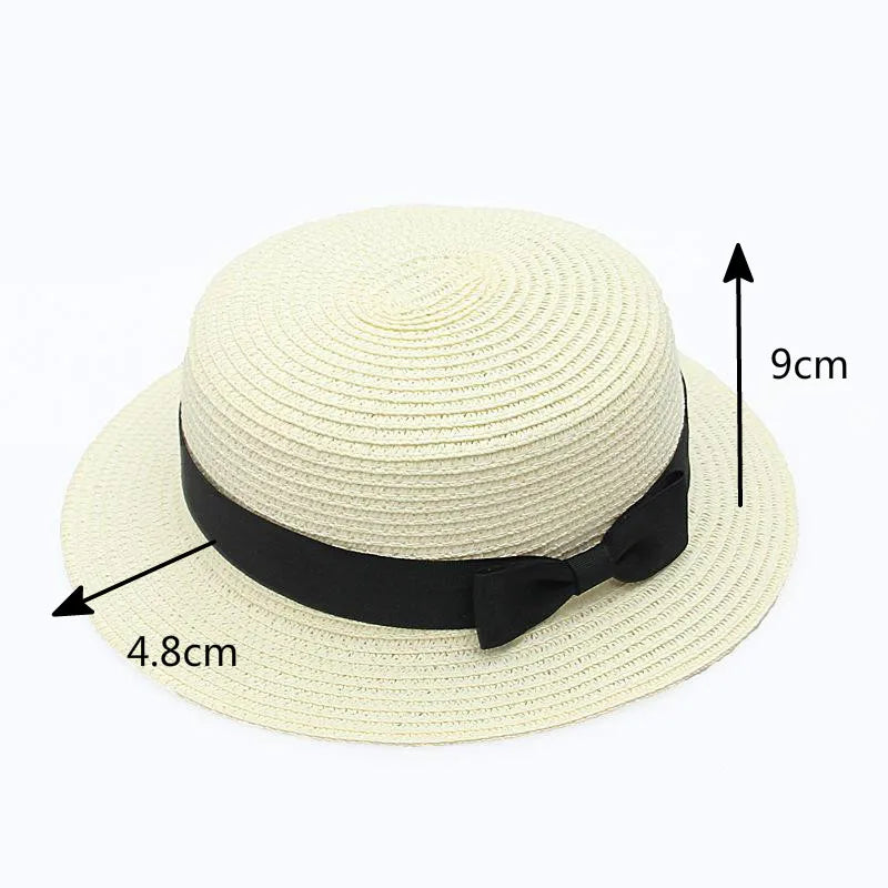 Bow-Trim Panama Straw Hat