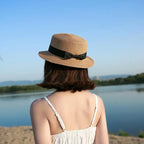 Bow-Trim Panama Straw Hat