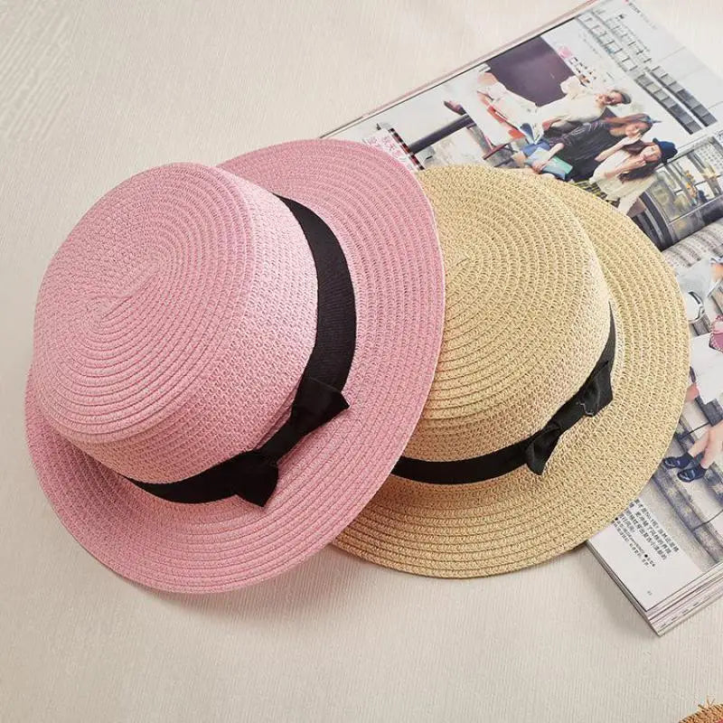 Bow-Trim Panama Straw Hat