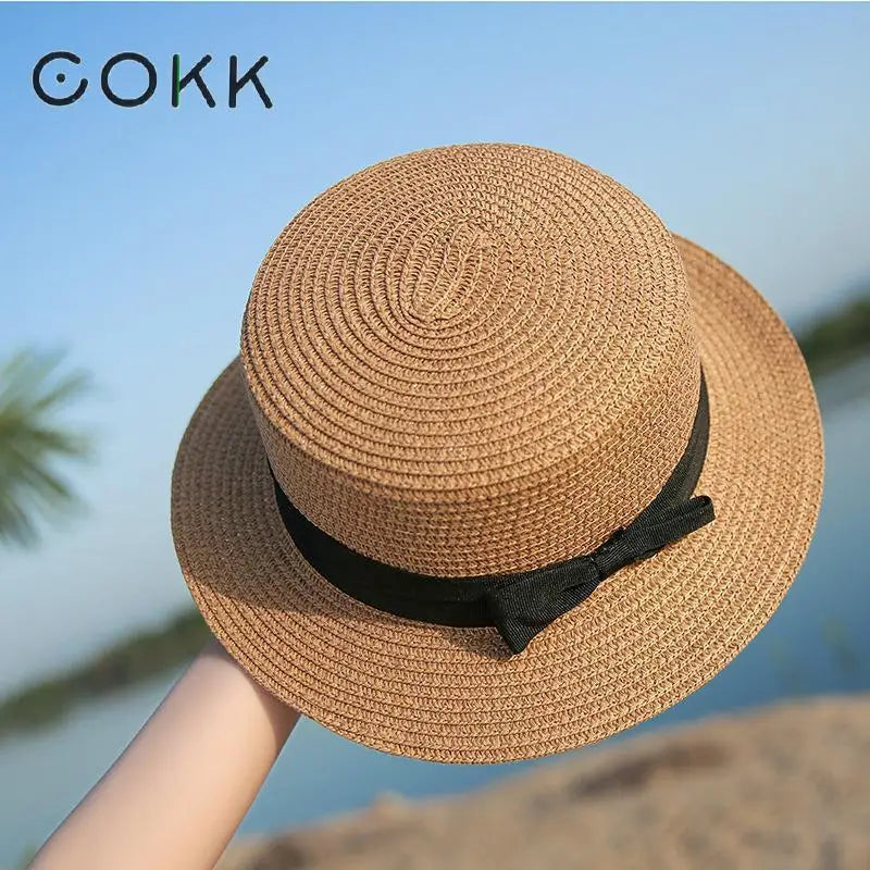 Bow-Trim Panama Straw Hat