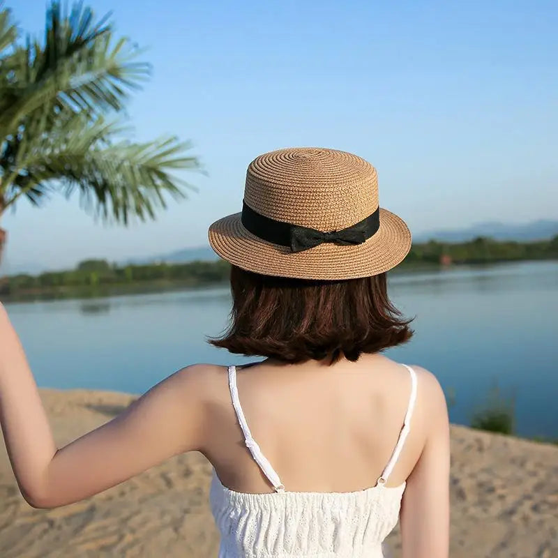 Bow-Trim Panama Straw Hat