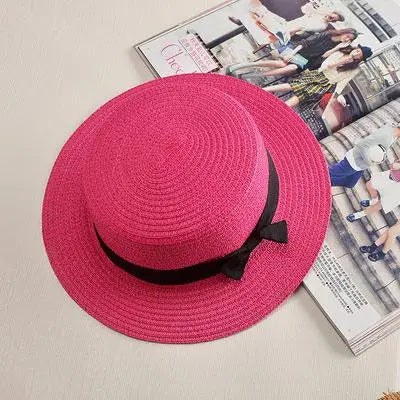 Bow-Trim Panama Straw Hat