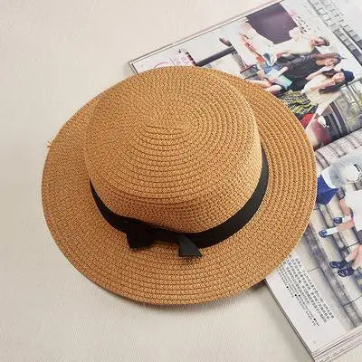 Bow-Trim Panama Straw Hat