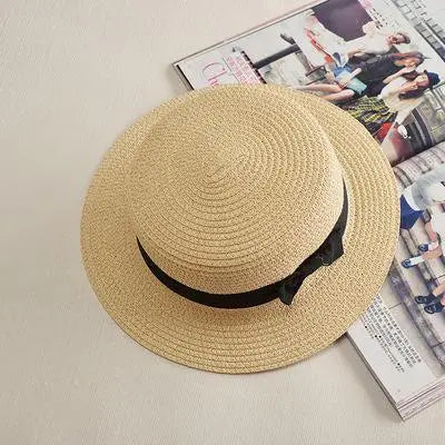 Bow-Trim Panama Straw Hat