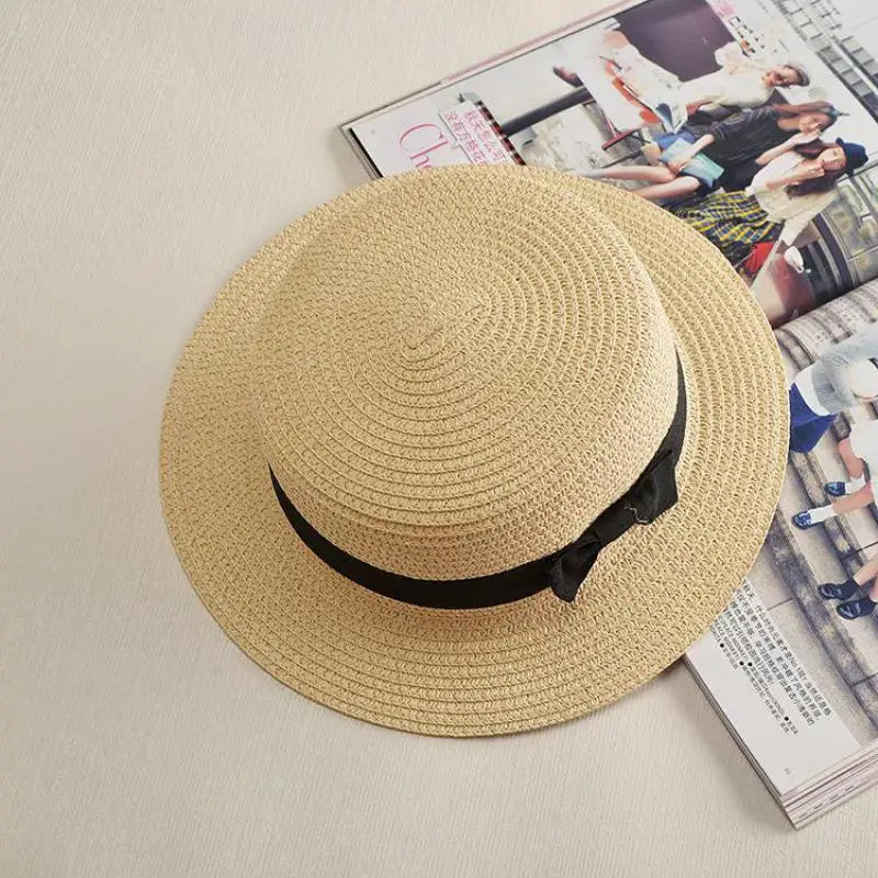 Bow-Trim Panama Straw Hat