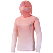 Bassdash FS23W Women's UPF 50+ Fishing Hoodie Shirt With Face Mask Thumb Holes