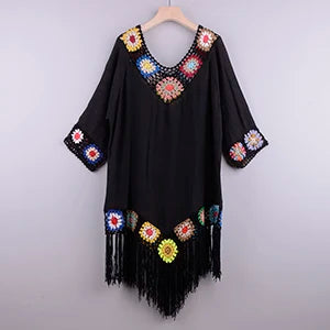 Fringe Crochet Beach Tunic