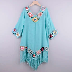 Fringe Crochet Beach Tunic
