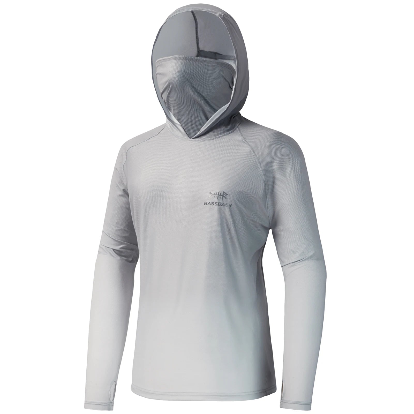 Bassdash FS23W Women's UPF 50+ Fishing Hoodie Shirt With Face Mask Thumb Holes