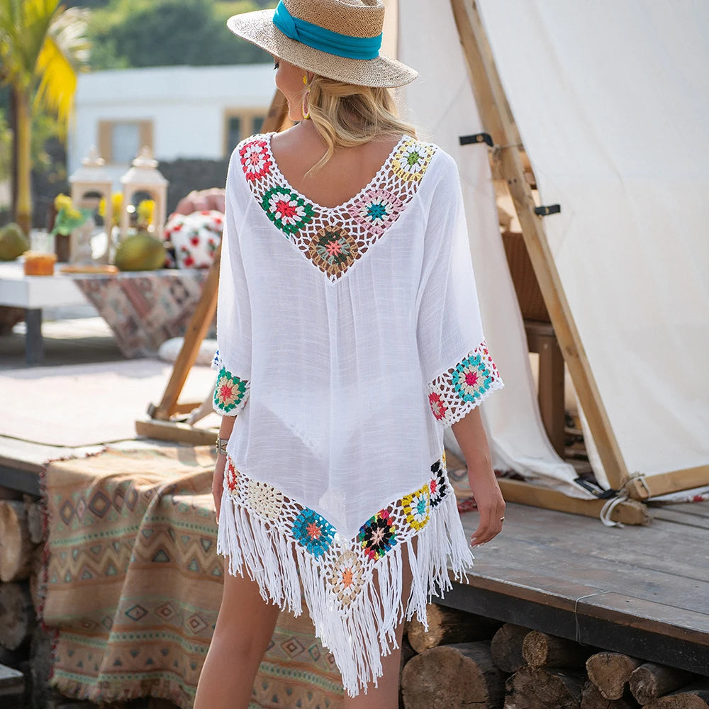 Fringe Crochet Beach Tunic