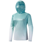 Bassdash FS23W Women's UPF 50+ Fishing Hoodie Shirt With Face Mask Thumb Holes