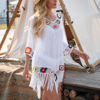 Fringe Crochet Beach Tunic
