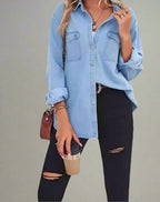 Logan Light-Wash Denim Shirt