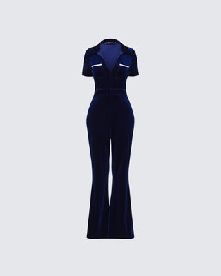 Joanna Collared Flared Jumpsuit