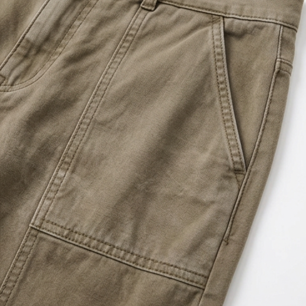 Maren Tailored Utility Trousers – Olive