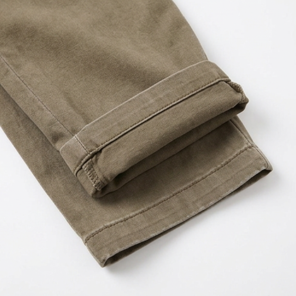 Maren Tailored Utility Trousers – Olive