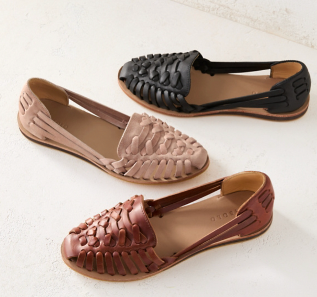 Emma Woven Comfort Flats in Black by Aurelia Sun