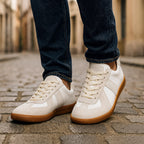 Pieter Men's Lace Up Casual Sneakers in Brown by Aurelia Sun