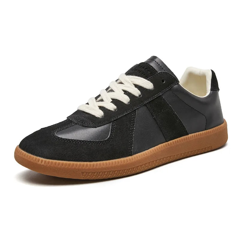 Pieter Men's Lace Up Casual Sneakers in Brown by Aurelia Sun