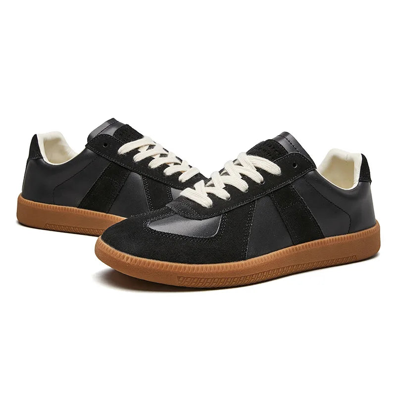 Pieter Men's Lace Up Casual Sneakers in Brown by Aurelia Sun
