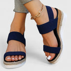 Merill Cushioned Comfort Sandals in Grey by Aurelia Sun