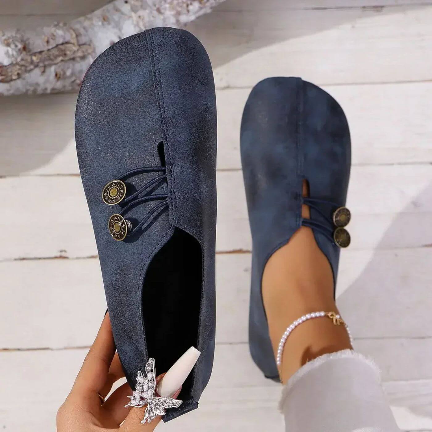 Soft Matte V-Cut Ballet Flats