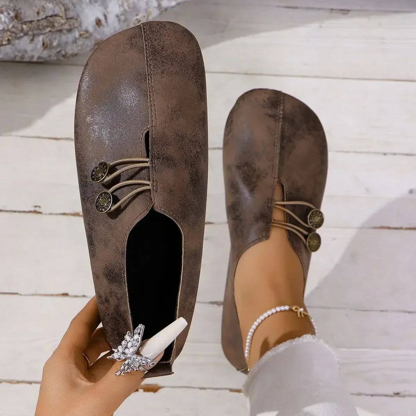 Soft Matte V-Cut Ballet Flats