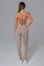 Strappy Open-Back Active Jumpsuit