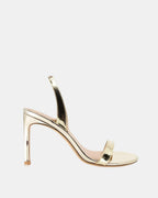 Martini Leather Stiletto Heel – Gold by Aurelia Sun
