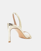 Martini Leather Stiletto Heel – Gold by Aurelia Sun