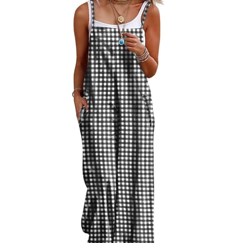 Cotton Wide-Leg Pocket Jumpsuit