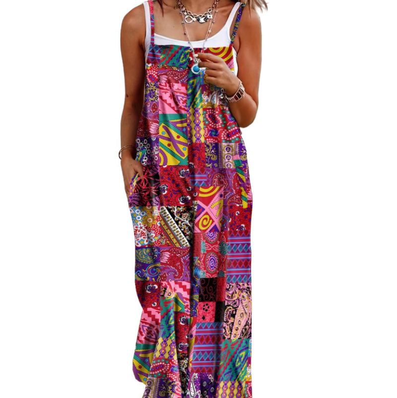 Cotton Wide-Leg Pocket Jumpsuit