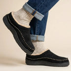 Wide-Fit Fleece-Lined Indoor Slippers