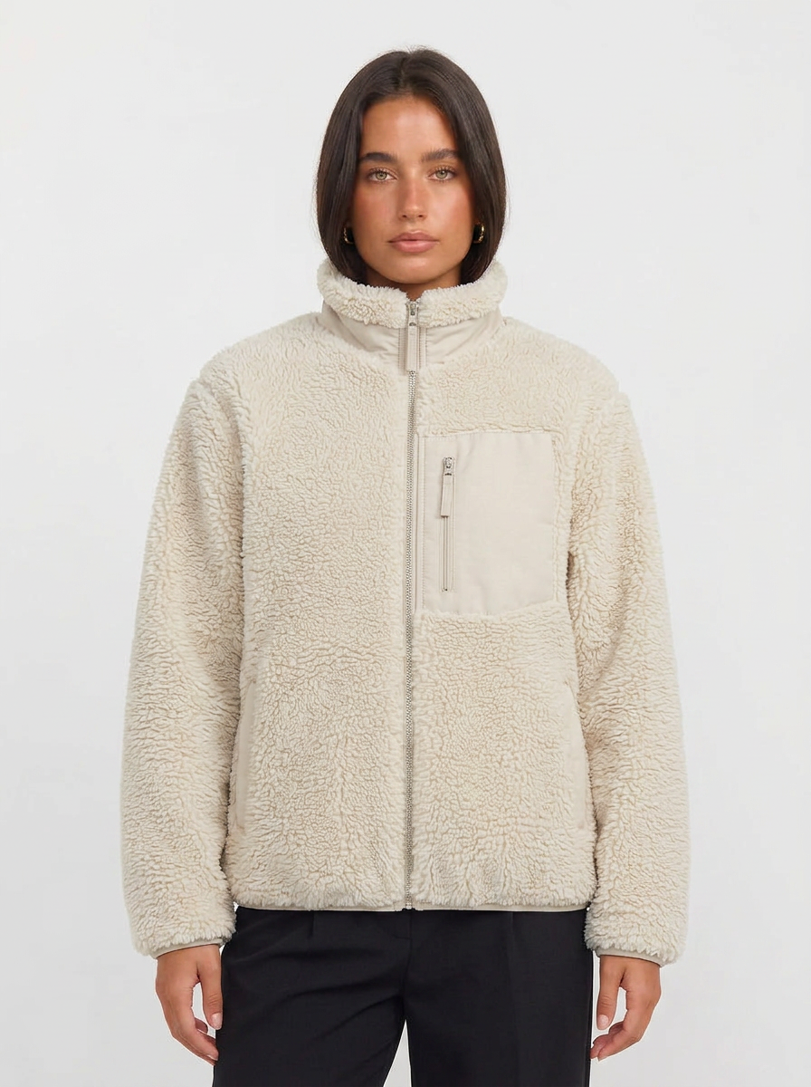 Miles Sherpa Fleece Zip Jacket