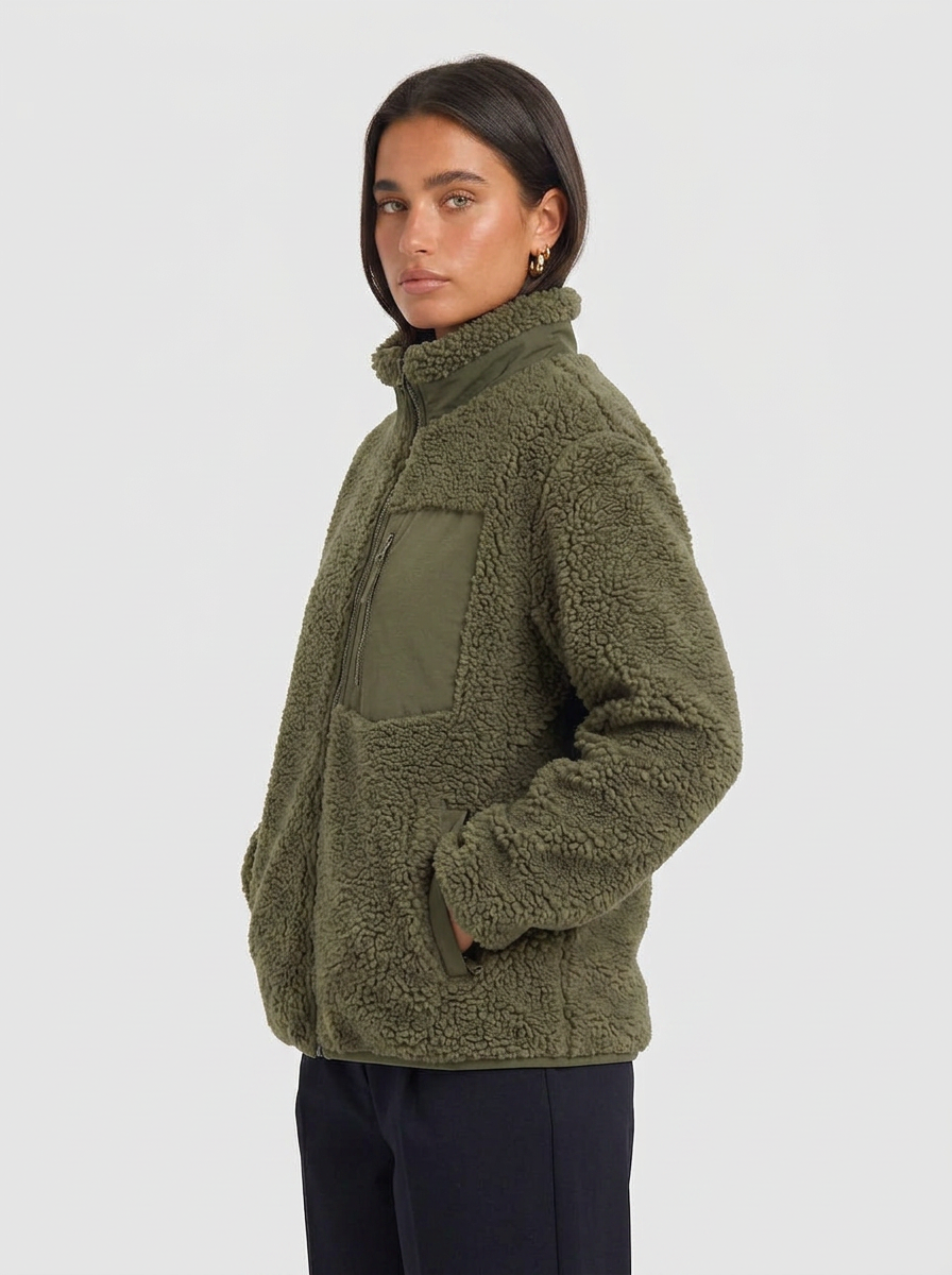 Miles Sherpa Fleece Zip Jacket